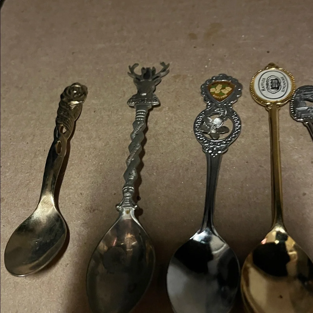 Assorted Collectible Souvenir Spoons Set Includes 2 Rolex